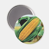  zeepverpakkingslabel kunst, zoete gele corn magneet (Voorkant / Achterkant)