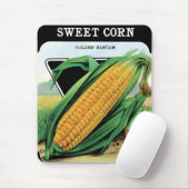  zeepverpakkingslabel kunst, zoete gele corn muismat (Met muis)