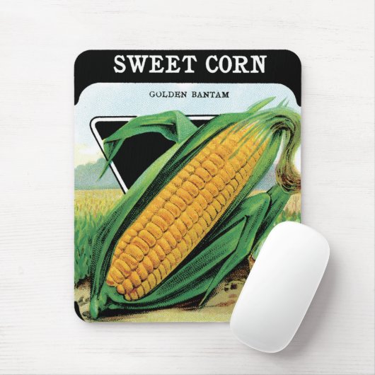  zeepverpakkingslabel kunst, zoete gele corn muismat (Met muis)