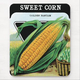  zeepverpakkingslabel kunst, zoete gele corn muismat