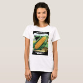  zeepverpakkingslabel kunst, zoete gele corn t-shirt (Voorkant volledig)