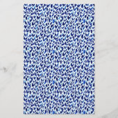 Zeepverpakkingspapier - abstracte blauwe controles flyer (Voorkant)