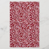 Zeepverpakkingspapier - Bloemenrood Abstract Flyer (Voorkant)