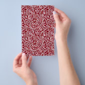 Zeepverpakkingspapier - Bloemenrood Abstract Flyer (Hand)