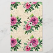 Zeepverpakkingspapier - Floral Shabby Chic Flyer (Voorkant)