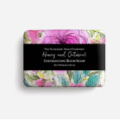 Zeepverpakkingspapier - roze bloemen flyer