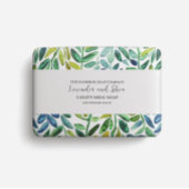 Zeepverpakkingspapier - waterverf groene bladeren flyer