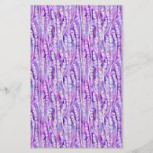 Zeepverpakkingspapier - waterverf lavendelbloemen flyer (Voorkant)