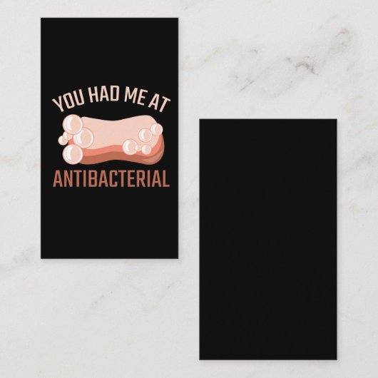 Zeepvormer Neat freak Soap Making Antibacterial Visitekaartje (Voorkant / Achterkant)