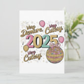 "Zeer 2025 Vibes" Feestdagenkaart (Staand voorkant)
