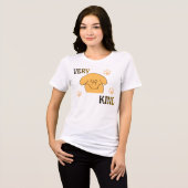Zeer aardig knuffel puppy Tri-Blend shirt (Voorkant volledig)
