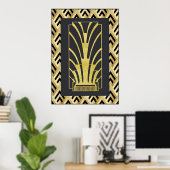 Zeer Art Deco Poster. Poster (Thuiskantoor)