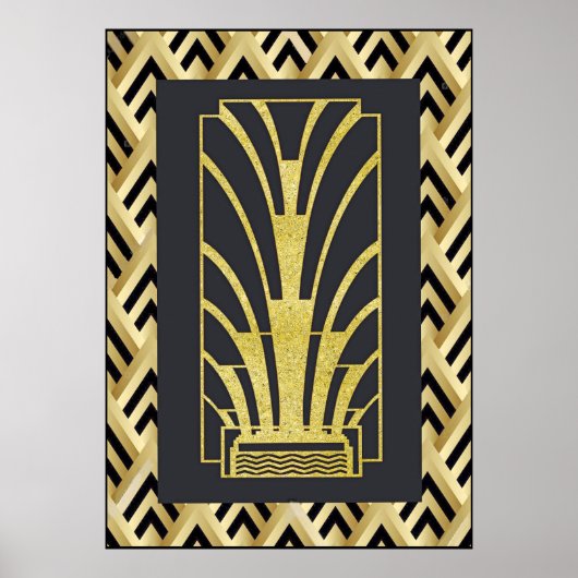 Zeer Art Deco Poster. Poster (Voorkant)