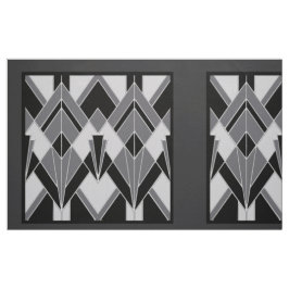 Zeer Art Deco stoffen panelen - Zwart/Grijs