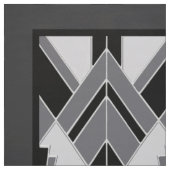 Zeer Art Deco stoffen panelen - Zwart/Grijs (Swatch)