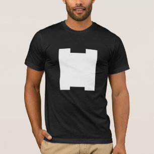 ZEER ARTY H MONOGRAM BLACK T-SHIRT
