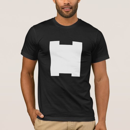 ZEER ARTY H MONOGRAM BLACK T-SHIRT (Voorkant)