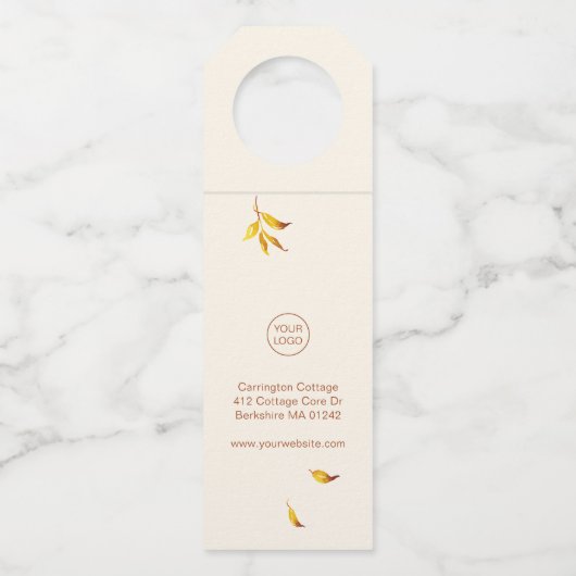 Zeer bedankt voor de Waterverf Wreath van het scri Flessenhanger (Achterkant)