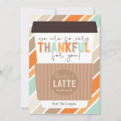 Zeer bedankt voor uw koffiekaarthouder kaart (Voorkant)