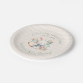 Zeer belangrijke datum Wonderland Tea Verjaardag D Papieren Bordje (Gekanteld)