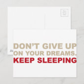 ZEER BELANGRIJKE DREAMS BRIEFKAART (Voorkant / Achterkant)