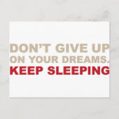 ZEER BELANGRIJKE DREAMS BRIEFKAART (Voorkant)