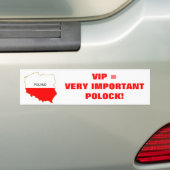 ZEER BELANGRIJKE POLOCK BUMPERSTICKER (Op auto)