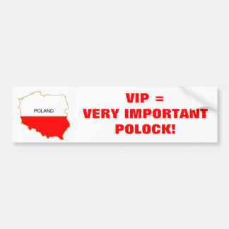 ZEER BELANGRIJKE POLOCK BUMPERSTICKER