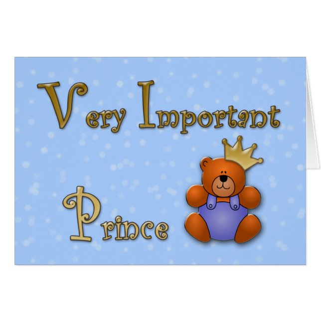 Zeer belangrijke Prins - papierwinkel (Voorkant Horizontaal)