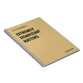 Zeer belangrijke zaken grappig citaat notitieboek (Rechterzijde)