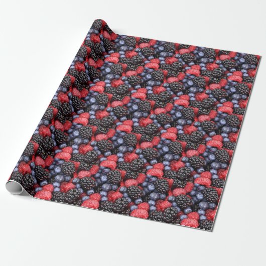 Zeer Berry Cadeaupapier (Uitgerold)