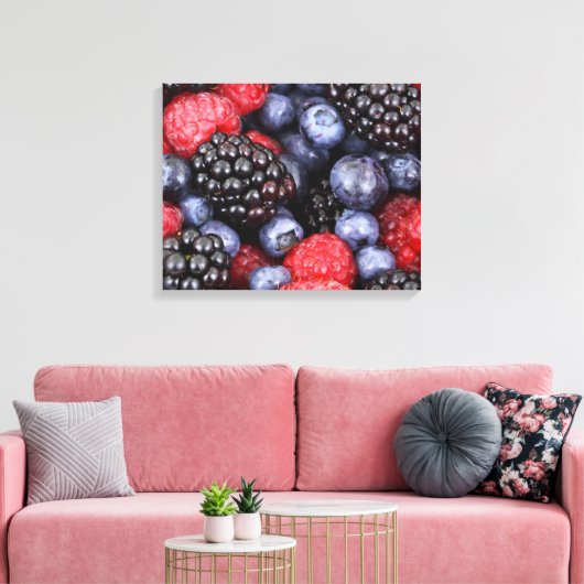 Zeer Berry Canvas Afdruk (Insitu (Woonkamer))
