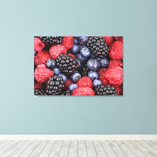 Zeer Berry Canvas Afdruk (Insitu (Houten vloer))