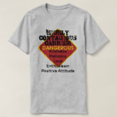 ZEER BESMETTELIJKE DRAGER, VRIENDELIJKHEID LIEFDE  T-SHIRT (Design voorkant)