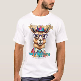 Zeer bewuste zeer strenge lama t-shirt