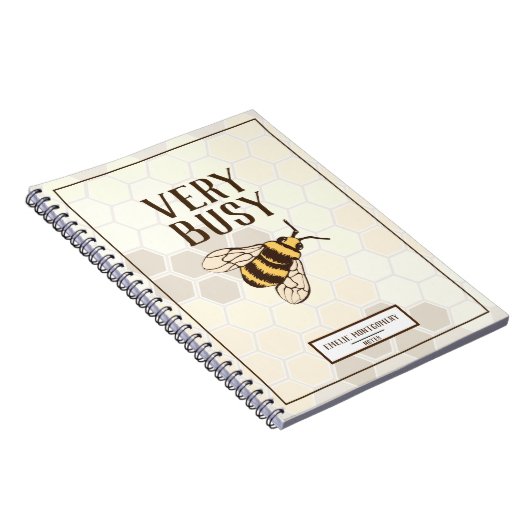 Zeer bezige Bee & Naam Notitieboek (Rechterzijde)