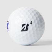 Zeer blauwe Golf Kart Aangepaste Monogram Naam Golfballen (Logo)