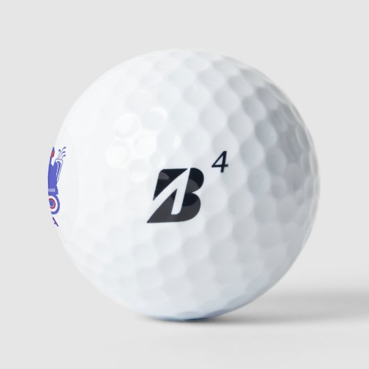 Zeer blauwe Golf Kart Aangepaste Monogram Naam Golfballen (Logo)