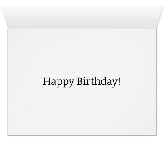 Zeer blauwe Mako Shark Kaart (Binenzijde Horizontaal (Onderkant))