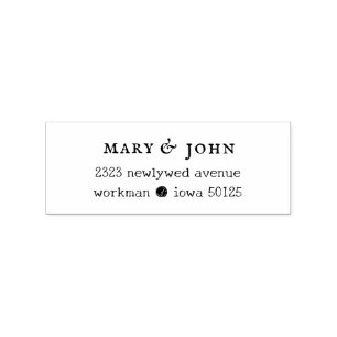 Zeer boho Modern Wedding Couple Rubberstempel