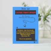 ZEER CASUAL Bar Bat Mitzvah Party Kaart (Staand voorkant)