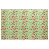 Zeer Cherry Fabric - op groen Stof (Yard (91,4 cm))