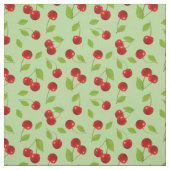 Zeer Cherry Fabric - op groen Stof (Swatch)