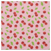 Zeer Cherry Fabric - op roze Stof (Swatch)