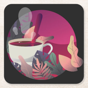 Zeer Cool Abstract Coffee Cup Onderzetter Set