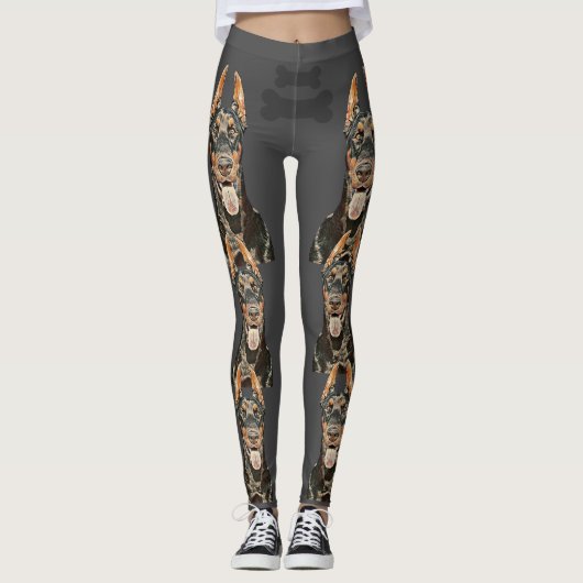 Zeer Cool Doberman Pinscher Leggings (Voorkant)