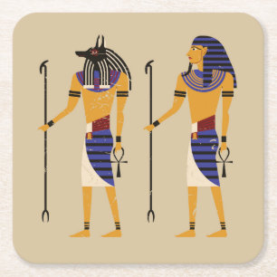 Zeer cool Egyptische Soldier Onderzetter Set