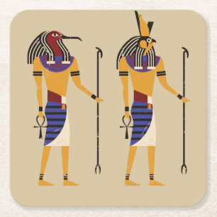 Zeer cool Egyptische Soldier Onderzetter Set