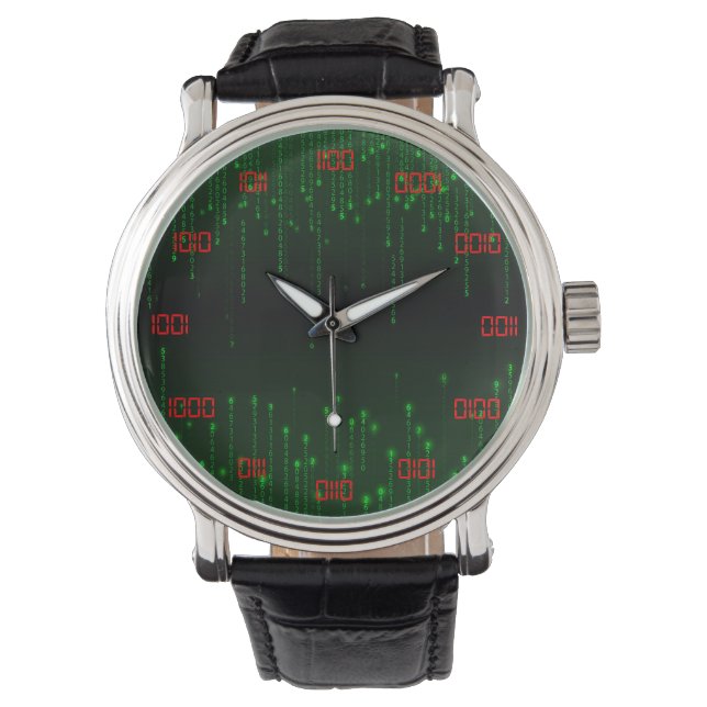 Zeer Cool en Creatief Binair Systeem Horloge (Voorkant)