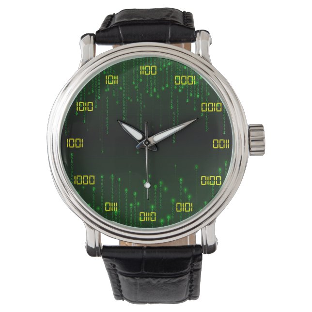 Zeer Cool en Creatief Binair Systeem Horloge (Voorkant)